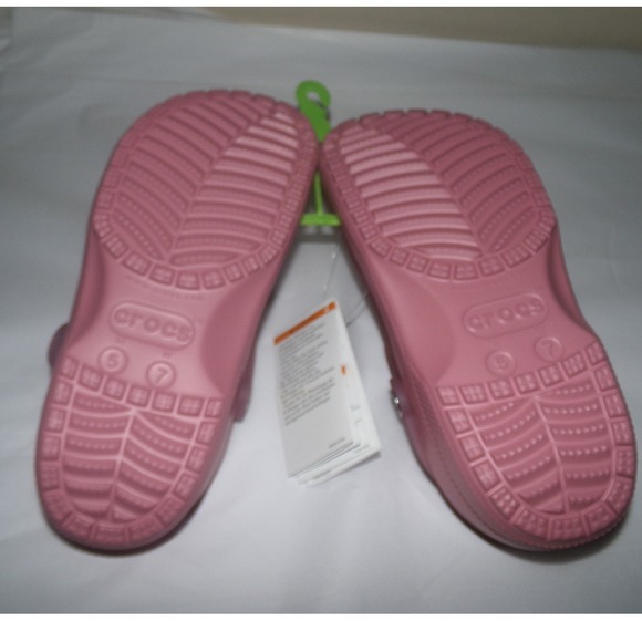 Crocs Classic Frosted Backstrap Clogs Dusty Rose Women Size 7 206766 - Picture 3 of 5